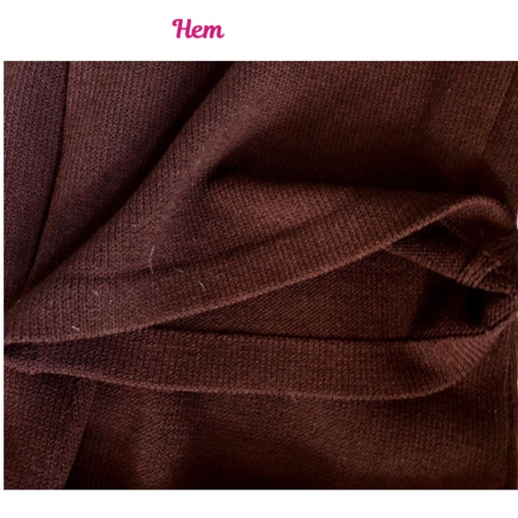 St. John Chocolate Brown Moderate Wide Leg Knit Pants - Picture 9 of 9